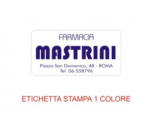 Etichette adesive per farmacie e parafarmacie (mm 40x20) (cod. 16P)